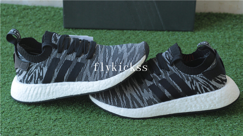 Adidas NMD R2 Primeknit Black Glitch BY9409